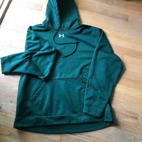 under armour dark green hoodie